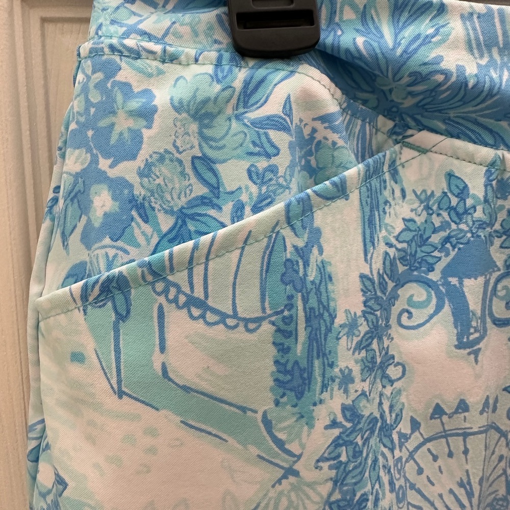 Lilly Pulitzer, blue and white Luxletic skort, size 14